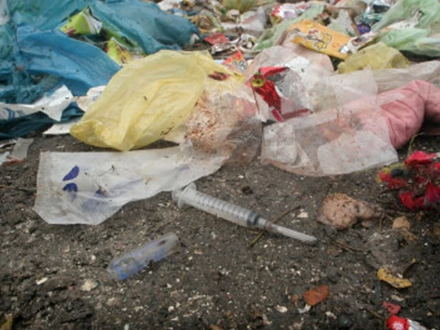 Medical waste threatens public health