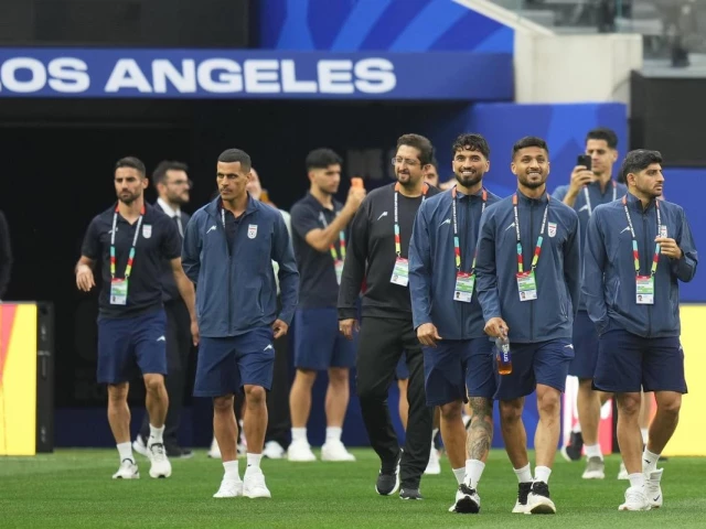 Iran team arrive in US for World Cup opener as the two nations reach peace deal