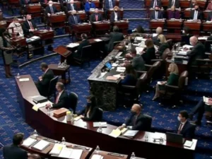 US Senate joins House in voting to halt Iran war, rebuking Trump