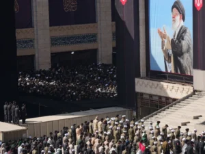 Thousands of mourners join funeral ceremony for Ayatollah Ali Khamenei in Tehran