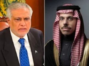 Dar, Saudi FM express satisfaction with ‘positive progress’ in US-Iran talks in Doha