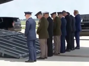 Trump attends dignified transfer of four US troops killed in Middle East