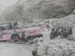 At least 40 killed as passenger coach plunges into ravine on Sherani-Zhob highway