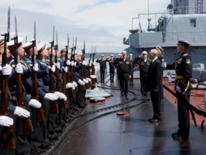 Russia’s Putin visits Japan-claimed islands for first time, Tokyo protests