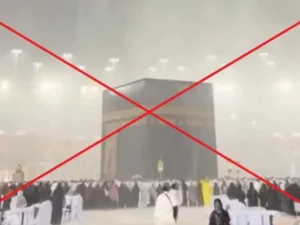 Viral video of heavy rainfall in Masjid al-Haram is old from Oct 2024